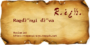 Ragányi Éva névjegykártya