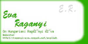 eva raganyi business card